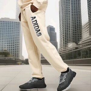 NWOT Adidas Originals Varsity Sweatpants – Sand Strata Size Large